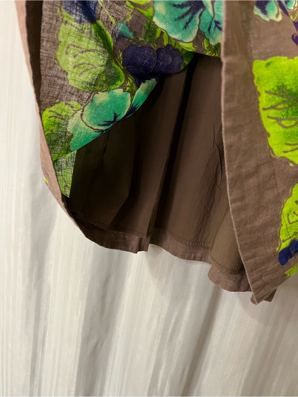 Free People Cotton and Linen blend floral skirt size XS - Picture 3 of 8